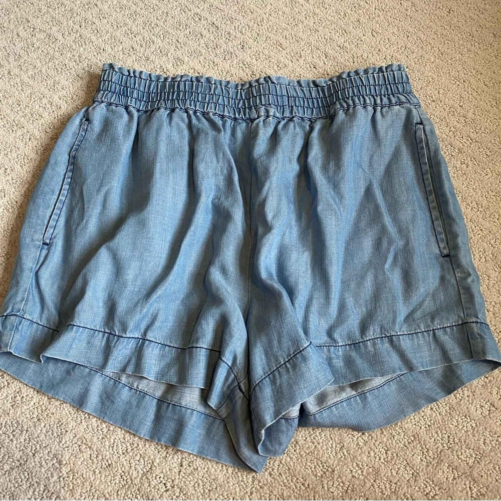 Women's Blue Denim Shorts